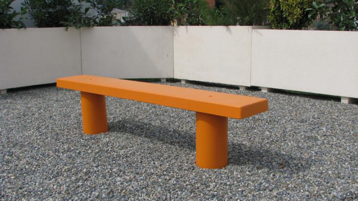 Banquette Xénon béton couleur